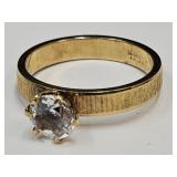 18k Gold FILLED Ladies Ring Signed Size 7