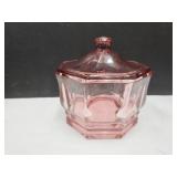 5.5" h Pink Indiana Glass Candy Dish