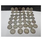 40  Buffalo Nickel Coins  See Dates