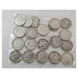 20  Silver  Roosevelt  Dime Coins