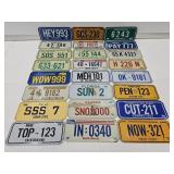Large Lot of  23 Vintage Bicycle License Plates