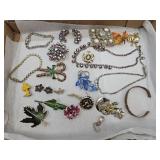 Vintage Costume Jewelry  Brooches, Bracelets +