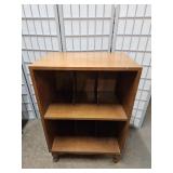 Vintage Hard Maple Record Cabinet 24 x 15 x 35"h
