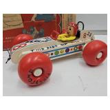 Like NEW ! VTG Fisher Price Bouncy Racer Car
