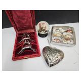 Snow Globe, India Deer , Heart & Ornaments