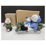 Avon Lot of Snowmen  Battery Only  No Cords