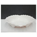 Jeanette Forentine Pink Milk Glass 10" SEE Pics