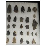 26 Indian ArrowheadS Artifacts, Some are Parts