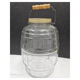 3 to 5 Gal  Glass Pickle Jar with Lid & Handle
