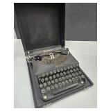 Remington Typewriter With Carry Case