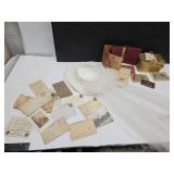 1914 Lunch Pail, VTG Postcards, Wedding Veil ++