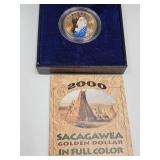 2000 Sacagawea Golden Dollar In Full Color