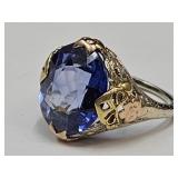 14 k Gold Ring SZ 6 See Weight w  Gem Stone