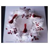 Wreath With Cardinals Light Up Needs Batteries