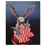 Light Up Fiber Optic Bald Eagle Statue