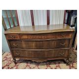 Vintage / Antique 3 Drawer Buffet  54 x22 x34" h