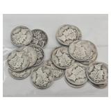 20 Silver Mercury Dime Coins