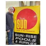Adv. Sun Pool & Spa Sign  47" x 71" H