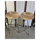 2 Modern Bar Stools Allermuir Seat is 30" H