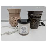 Scentsy Warmer,White Diamond Candle, Warmer