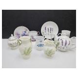 Tea Cups, Saucer, Noritake Creamer +