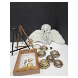 Furry Folks Owl Puppet SM. Shadow Box,Hardware,+
