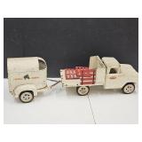 1958 Tonka  Farm Toy Truck w Horse Trailer 23" L