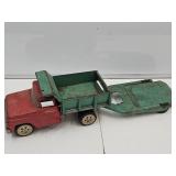 Vintage Tonka Toy Dump Truck w Trailer 25" L