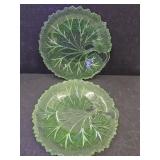 Uranium Glass 8 1/2" W Plates