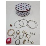 Costume Jewelry & 925 Silver Ring Missing a Set