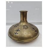 Vintage Brss Nautical Ships Decanter