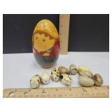 Nesting Dolls  1" to 5" high