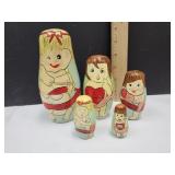 Nesting Dolls  1 1/2" to 5 3/4" high