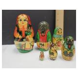 Belarus Nesting Dolls 3/4" to 4.5" high