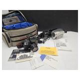 Canon EOS 750 Camera &  Movie Camera w/Lens & Bag