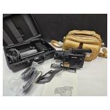 Sharp Movie Camera w/Hard Case & Extra Bag