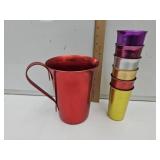 VTG  Aluminum Cups & Pitcher Suncraft & Color Crat