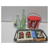 Coca Cola Lot, Tin, PPlaying Cards, Advertising +