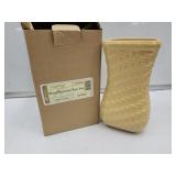 Longaberger  8 1/4" high  Vase with Box
