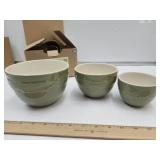 Longaberger Nesting Bowls  3" to 5" w