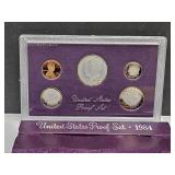 1984 US Mint Proof Set Coins