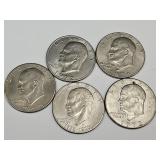 5 Ike Dollar Coins