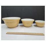 Longaberger Pottery Bowls 6.5"-10.5" W
