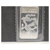 !1/2 Ounce .999 Fine Silver Bar, Year Of Dragon