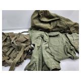 Military 30X29 Pants, sz S Shirt, Back, Duffle bag