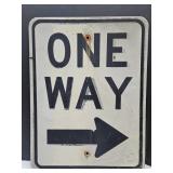 ONE WAY Metal Sign 18"x24"