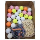 Lot of Golf Balls & Golf Tees