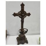 Cast Iron Cross Decor 12.5" H
