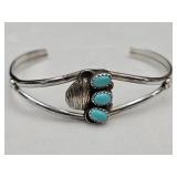 Sterling Silver Bracelet with Turquoise