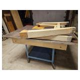 Primitive  Work / Art Table Needs Put Together